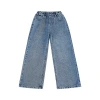 The new wide-leg jeans for the 2022 autumn and winter collection of girls' jeans are stylish, loose and slimming straight-leg pants with fleece Item Picture